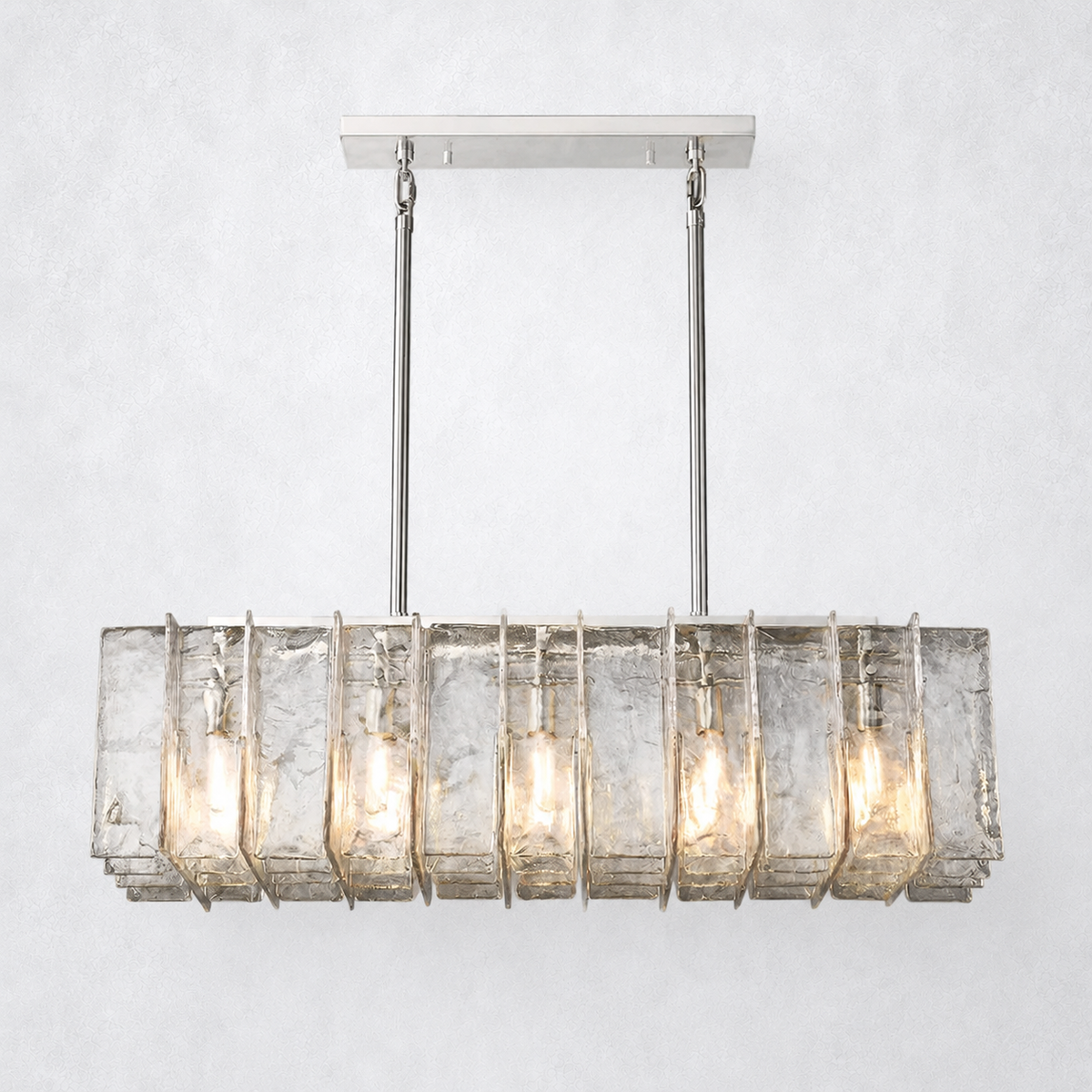 Enclave Rectangular Chandelier 49"