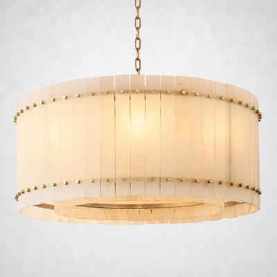 Sorella Alabaster Round Chandelier 37"