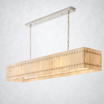 Sorella Alabaster Linear Chandelier 72"