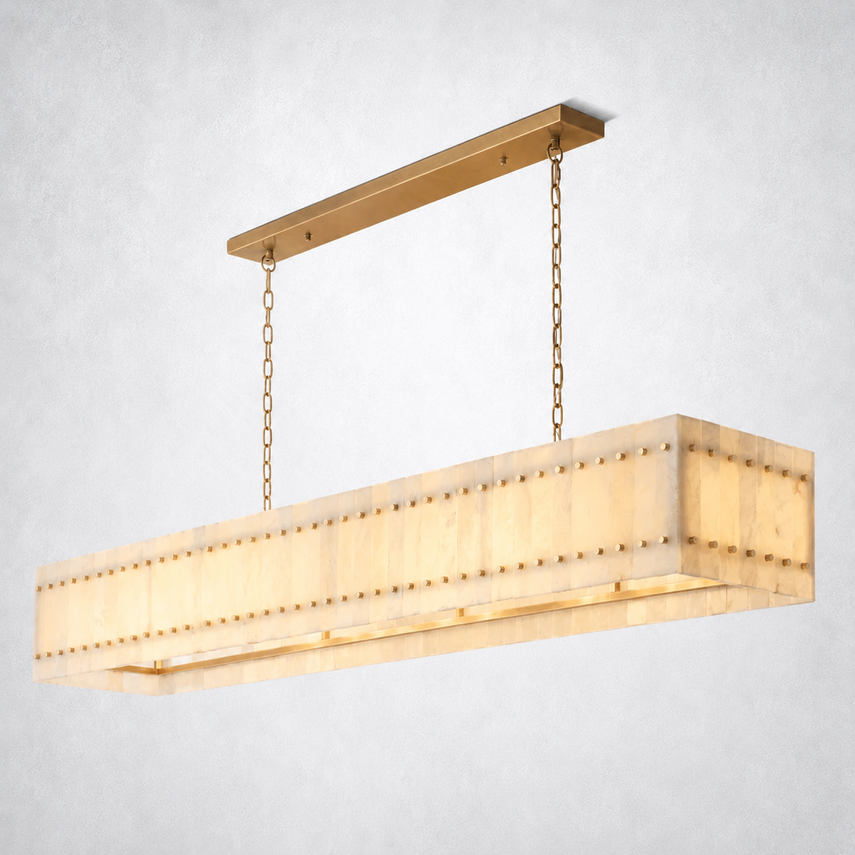 Sorella Alabaster Linear Chandelier 72"