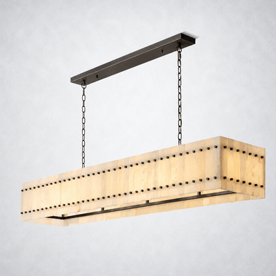 Sorella Alabaster Linear Chandelier 72"