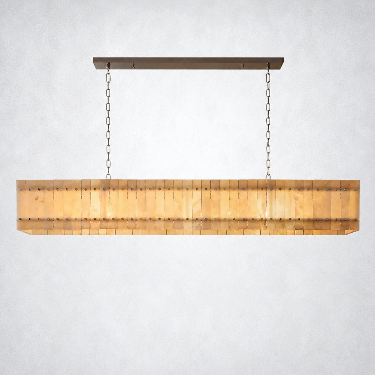 Sorella Alabaster Linear Chandelier 72"