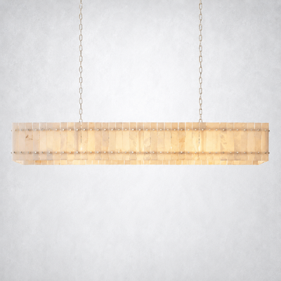 Sorella Alabaster Linear Chandelier 72"