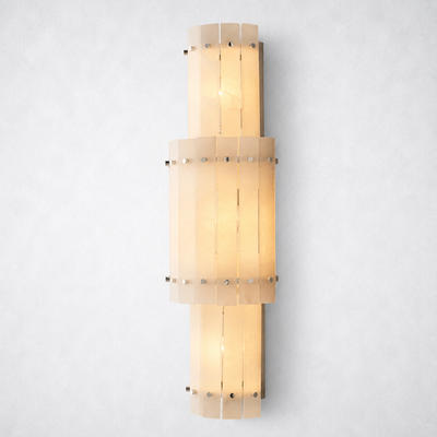 Sorella Alabaster Grand Round Sconce