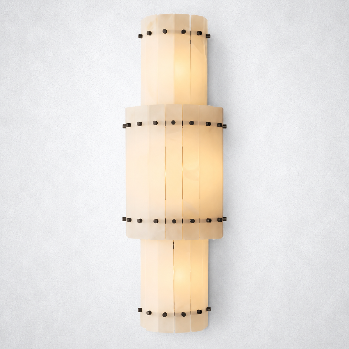 Sorella Alabaster Grand Round Sconce