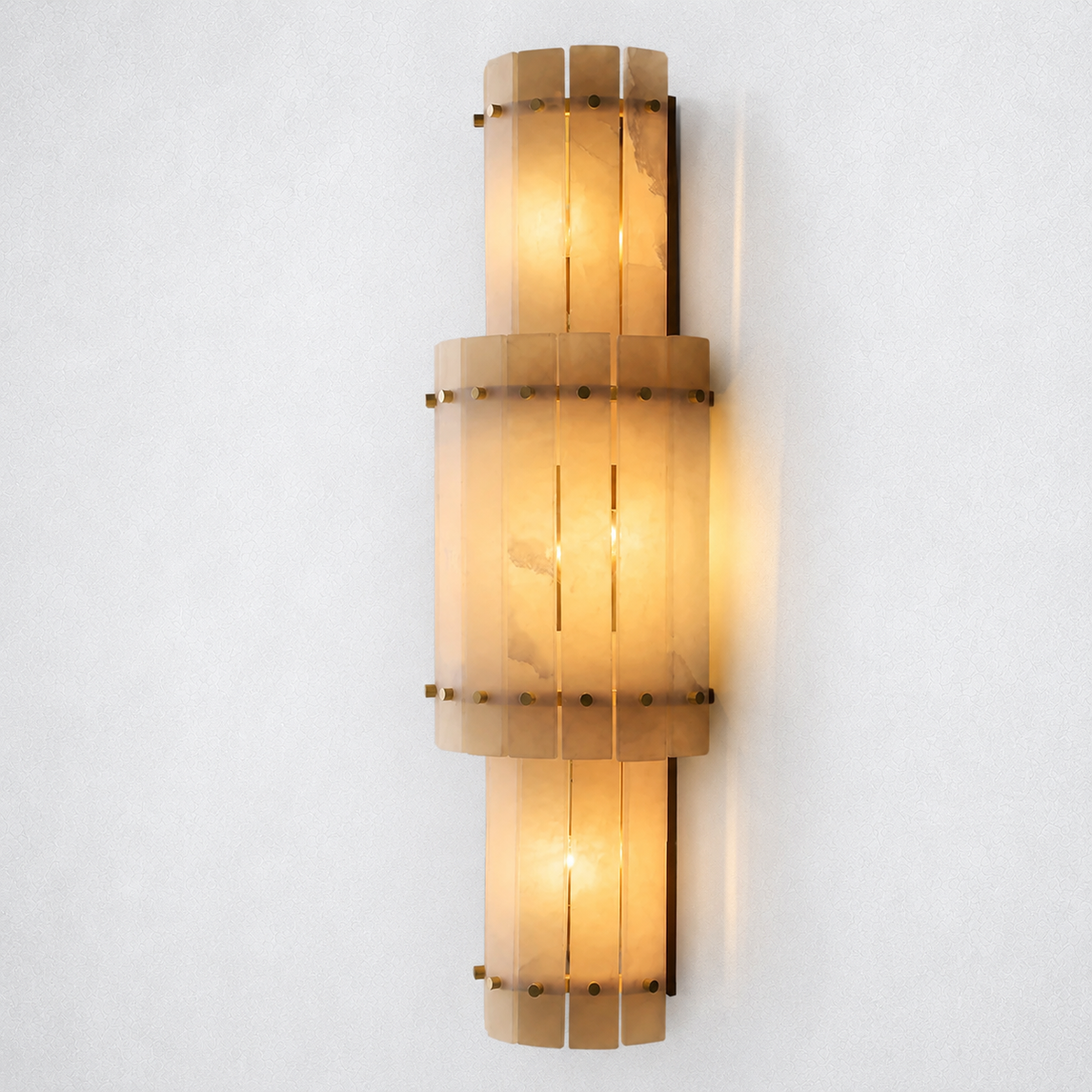Sorella Alabaster Grand Round Sconce