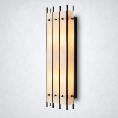 Sorella Alabaster Grand Rectangular Sconce