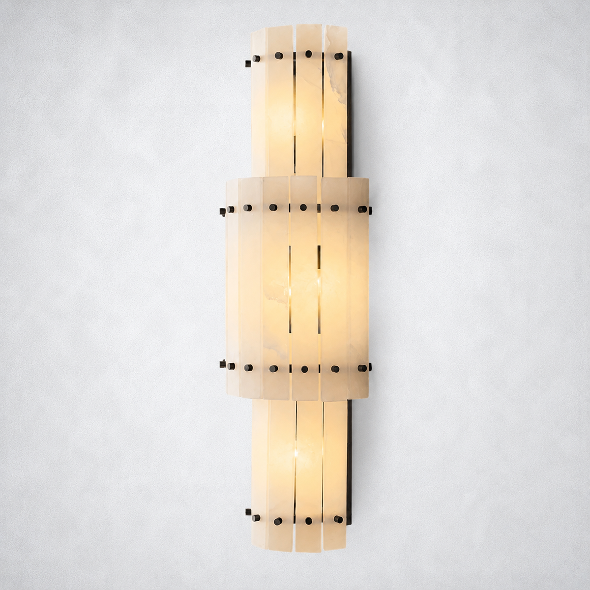 Sorella Alabaster Grand Round Sconce