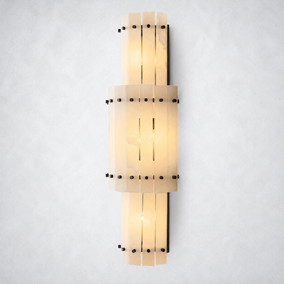 Sorella Alabaster Grand Round Sconce