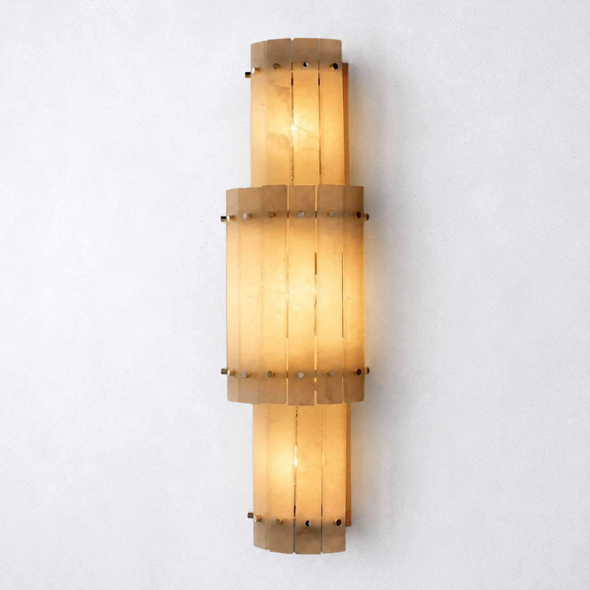 Sorella Alabaster Grand Round Sconce