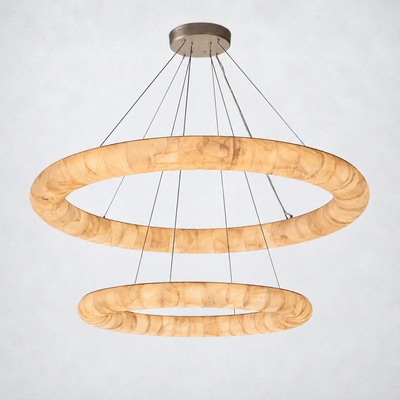 Marquise Lisa Two-Tiered Round Chandelier 61″