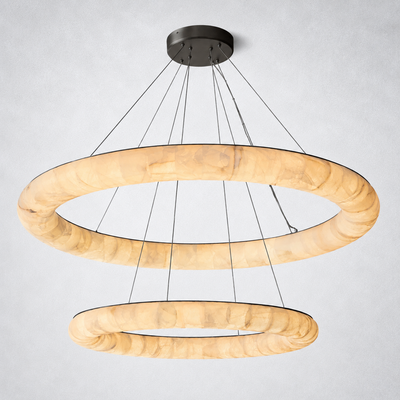 Marquise Lisa Two-Tiered Round Chandelier 61″