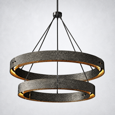 Belvedere 2-Tier Round Chandelier 60"