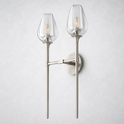 Avalon Glass Double Wall Sconce