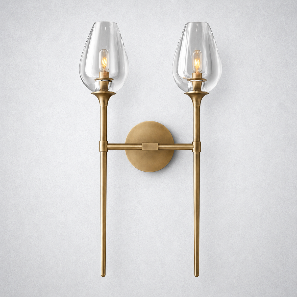 Avalon Glass Double Wall Sconce