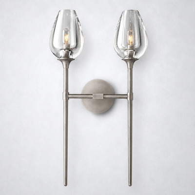 Avalon Glass Double Wall Sconce