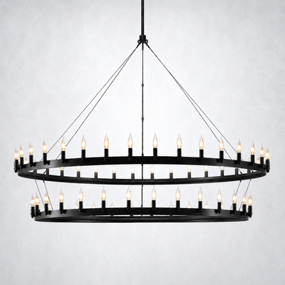 Halo Vintage Candelabra 2-Tier Chandelier