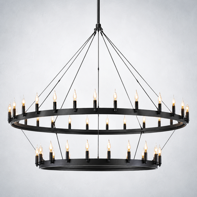 Halo Vintage Candelabra 2-Tier Chandelier