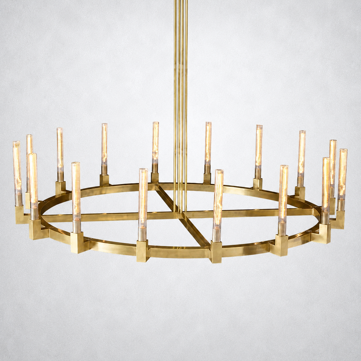 Imperial Glass Round Chandelier 72"
