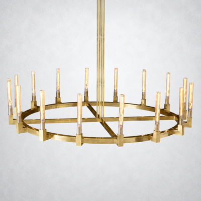 Imperial Glass Round Chandelier 72"