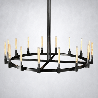 Imperial Glass Round Chandelier 72"