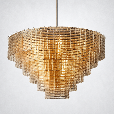 Astra Glass Round Chandelier