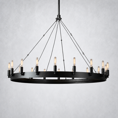 Halo Vintage Filament Round Chandelier