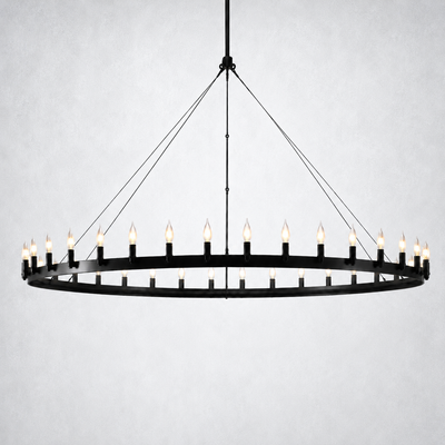 Halo Vintage Filament Round Chandelier