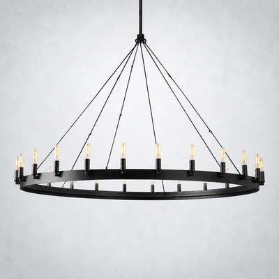 Halo Vintage Filament Round Chandelier