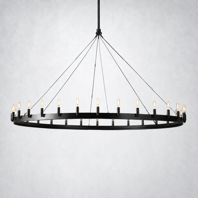 Halo Vintage Filament Round Chandelier