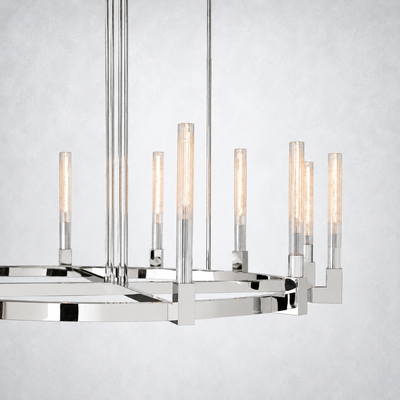 Imperial Glass Round Chandelier 48"