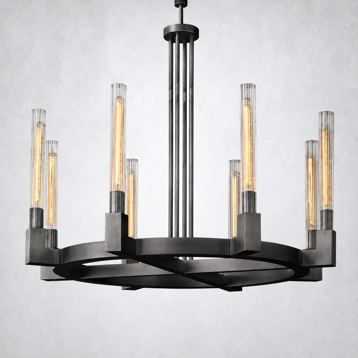 Imperial Glass Round Chandelier 36"