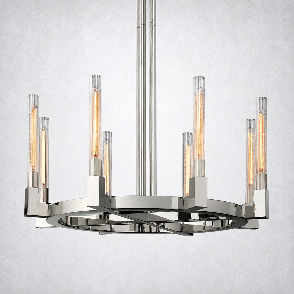 Imperial Glass Round Chandelier 36"