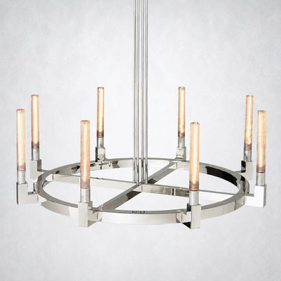 Imperial Glass Round Chandelier 48"
