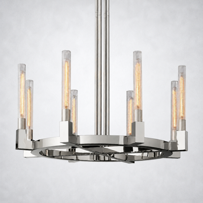 Imperial Glass Round Chandelier 48"