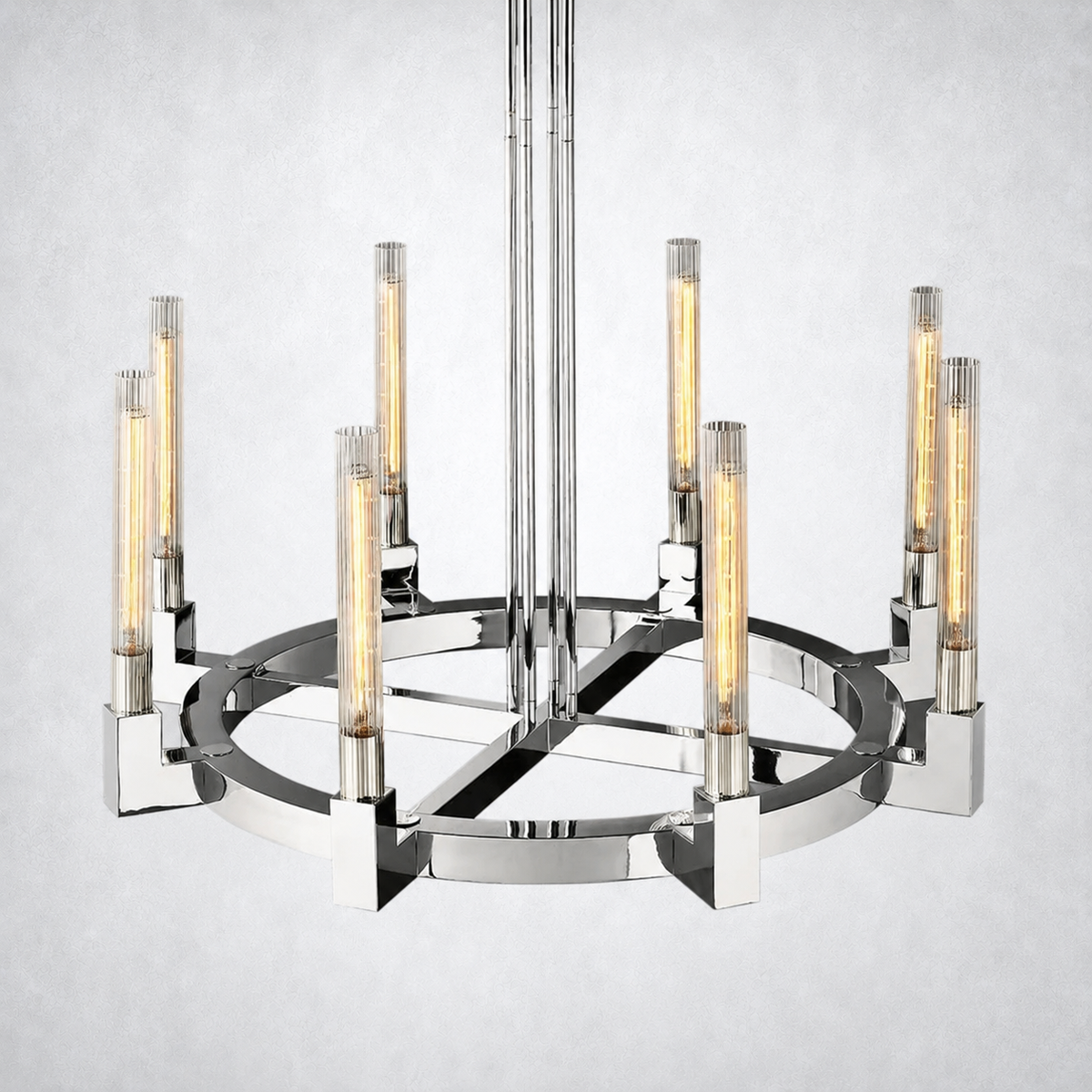 Imperial Glass Round Chandelier 48"