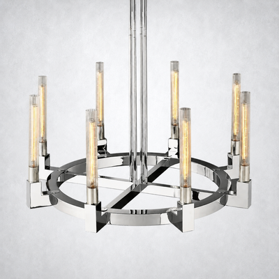 Imperial Glass Round Chandelier 48"