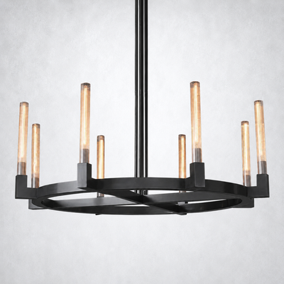 Imperial Glass Round Chandelier 48"