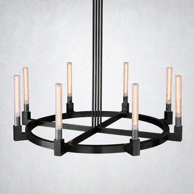Imperial Glass Round Chandelier 48"