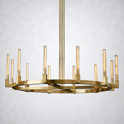 Imperial Glass Round Chandelier 60"