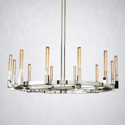 Imperial Glass Round Chandelier 60"
