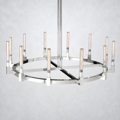 Imperial Glass Round Chandelier 60"