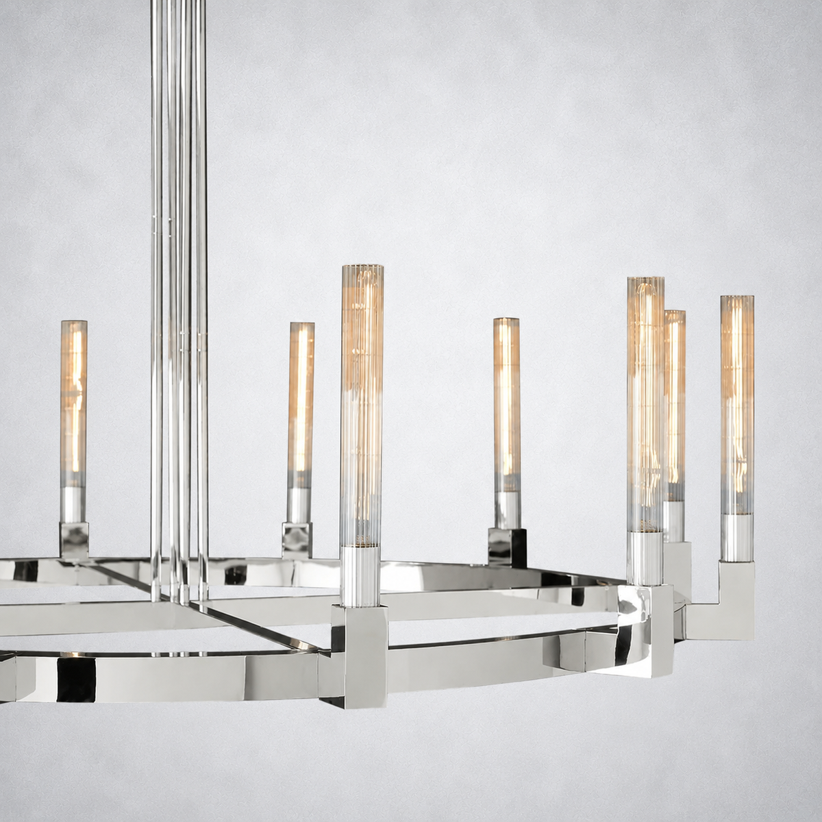 Imperial Glass Round Chandelier 60"