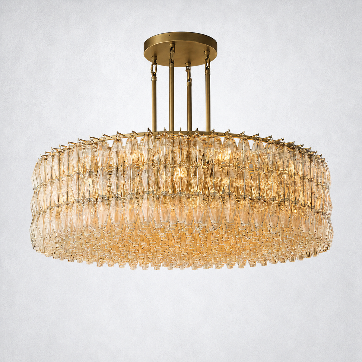 Skylark Crystal Round Chandelier 62"