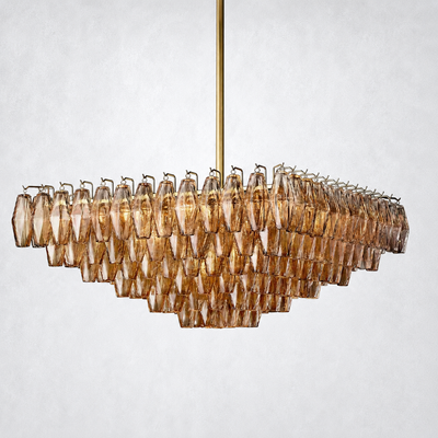 Skylark Crystal Square Chandelier 32"
