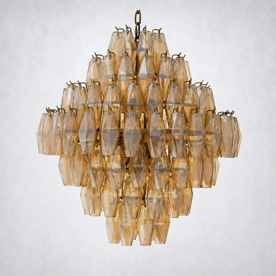 Skylark Glass Large Pndant Chandelier