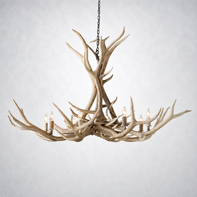 Moonlit Antler Chandelier 60"