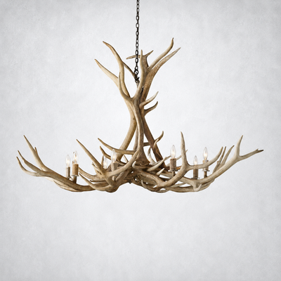 Moonlit Antler Chandelier 60"