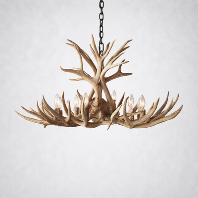 Moonlit Antler Chandelier 36"