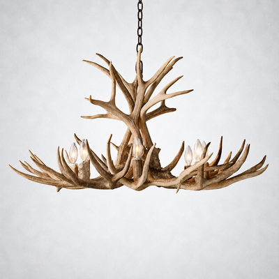 Moonlit Antler Chandelier 36"